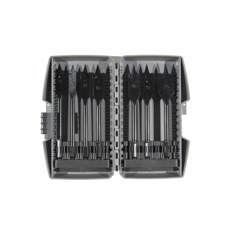 7PCS Plastic Box Blister Card Packing Wood Drill Bits Set