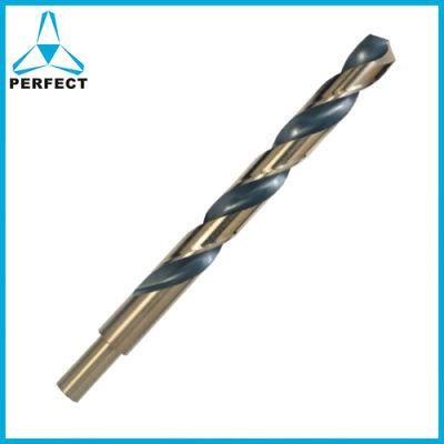 Black and Gold Yellow Color Coated HSS Reduced Shank Drill Bit