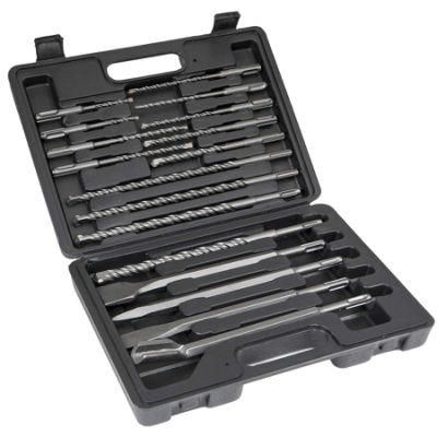 17PCS SDS-Plus Hammer Drill Bits and Chisel Concrete Tool Set