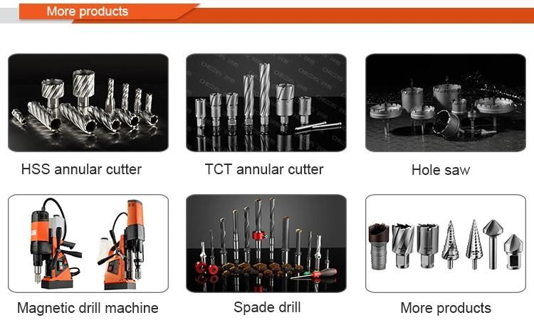 Chinese Factory 19.0mm Shank Diameter HSS Rail Core Drill