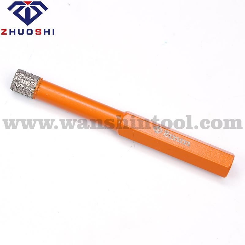 Premium Quality Vacuum Brazed Hex Drill Bit Porcelain Tile Bit