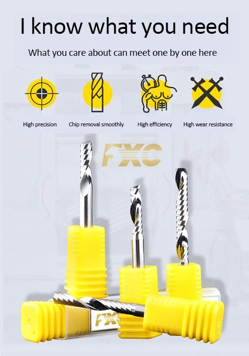 China Cheap Solid Carbide Single Flute End Mill with Good Price