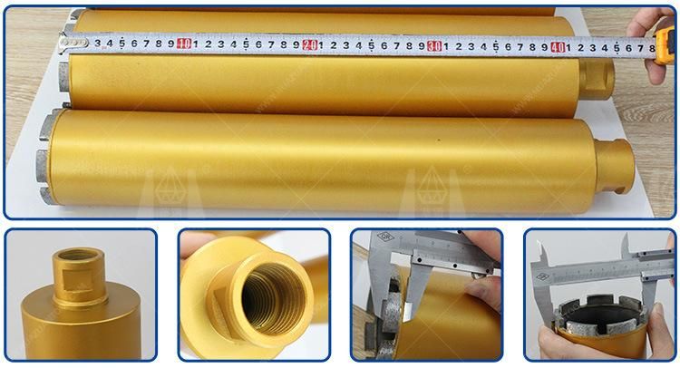 3 Parts Tubro Segment Long Reinforced Concrete Diamond Drill Bit