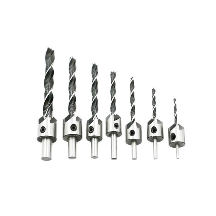 HSS Brad Points Countersink Twist Drill Bits