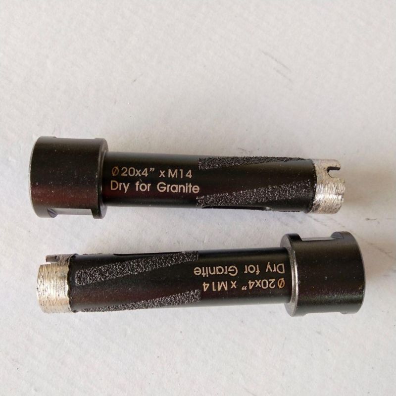20mm Laser Welded Diamond Dry Continuous Core Drill Bits for Granite Marble Quartz