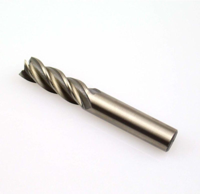 1/16′′ 1/8′′ 5/32′′ 3/16′′ 1/4′′ 5/16′′ 3/8′′ 1/2′′ HSS 4 Flute Straight Shank Square Nose End Mill Cutter (8 PCS)