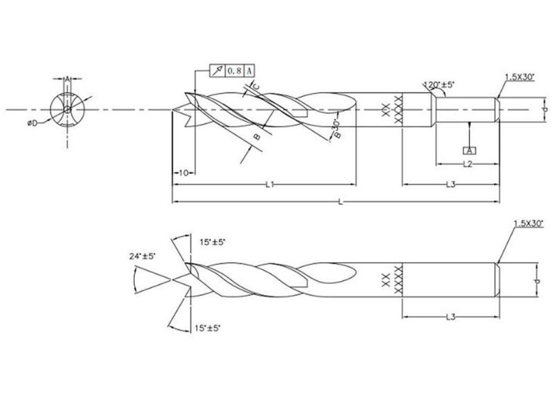 Pegatec Customized Various Sizes HSS Twist Drill Bit for Wood