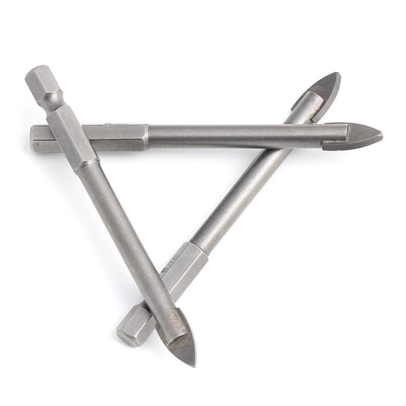Glass Drill Bits Hex Shank Chrome Coated (GD-005)