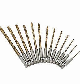 Hex Shank HSS Twist Drill Bit Titanium Coated