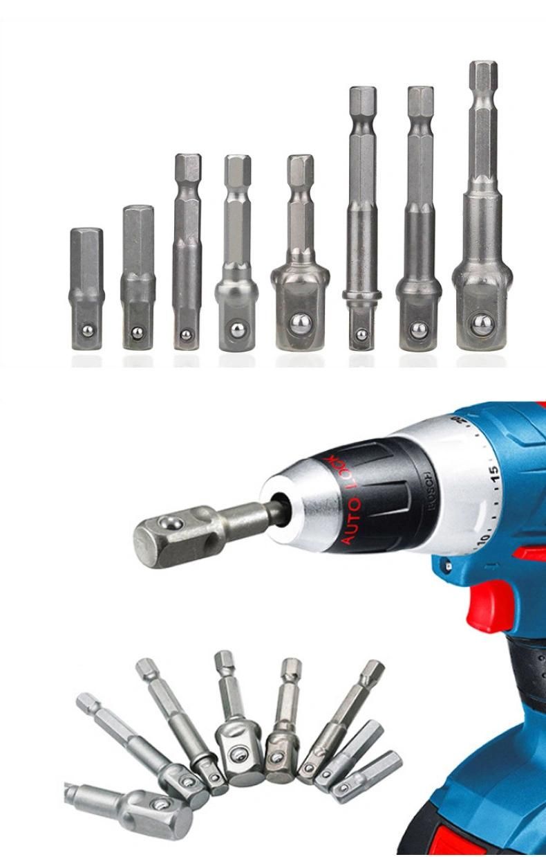 6 and 12 Inch Quick Change Hex Head Woodboring Bit Extension Bar with Hex Shank