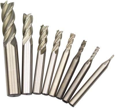 1/16&prime;&prime; 1/8&prime;&prime; 5/32&prime;&prime; 3/16&prime;&prime; 1/4&prime;&prime; 5/16&prime;&prime; 3/8&prime;&prime; 1/2&prime;&prime; HSS 4 Flute Straight Shank Square Nose End Mill Cutt
