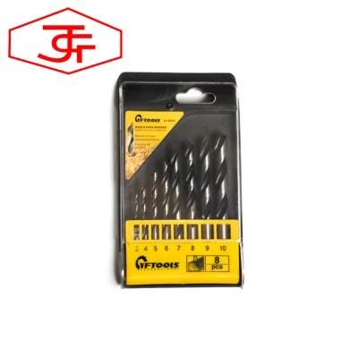 8PCS Rolled Wood Drill Bits Set