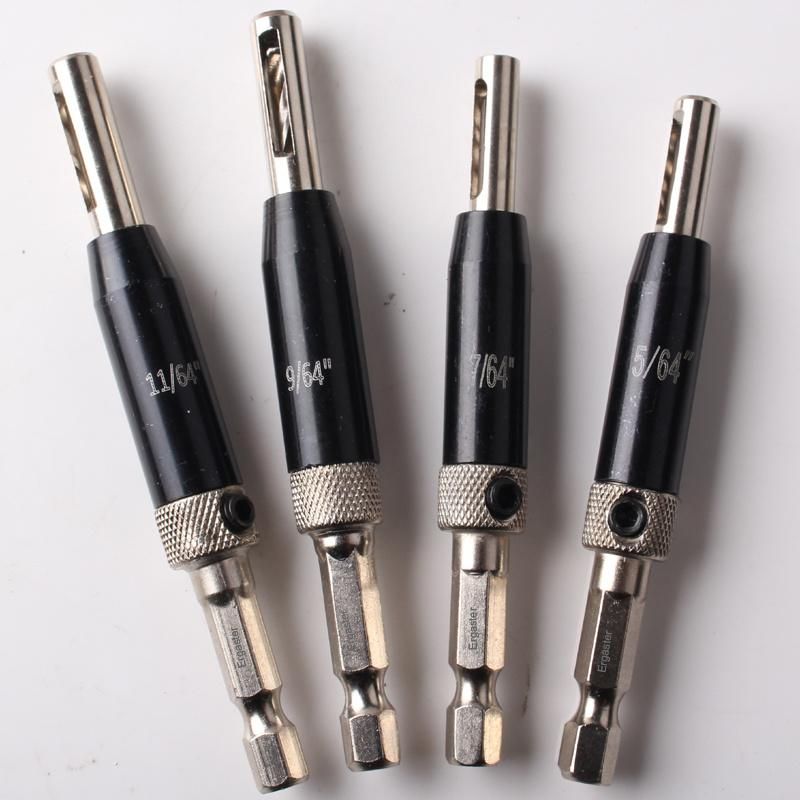 Hex Shank Cabinet Self Centering Hinge Drill Bits