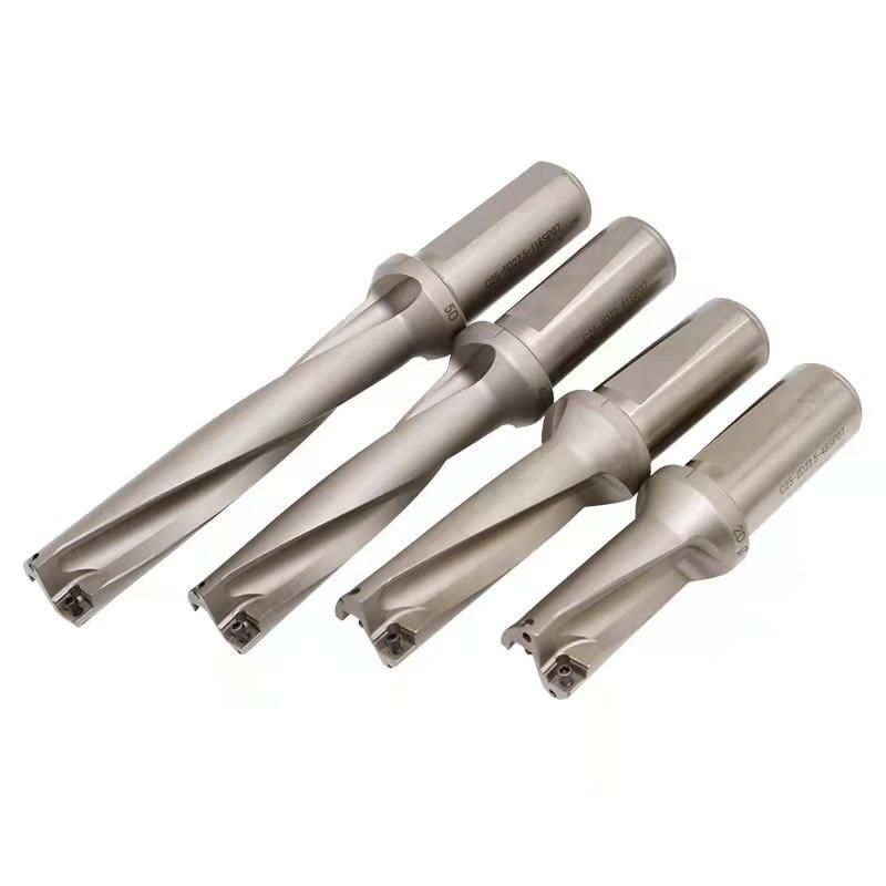 Durable Index-Able High Speed Carbide Milling U Drill Bit Milling Cutter Using for Metal/Wood Cutting CNC Drilling Center and Lathe Machine Center