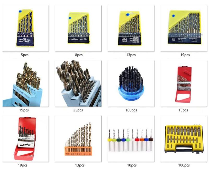 99PCS HSS Tin Straight Twist Drill Bits 1.5-10.0mm Set Kit