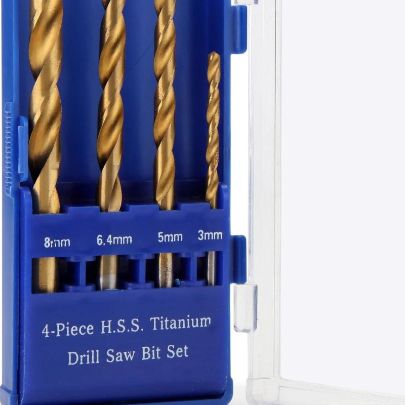 4PCS HSS Titanium Drill Saw Bit Set