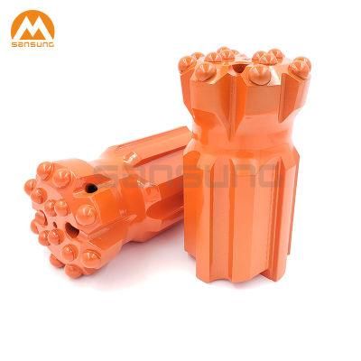 Retrac and Standard Thread Button Bits for Deep Hole Drilling