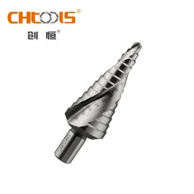 Chinese Factory Step Drill with Spiral Flute HSS