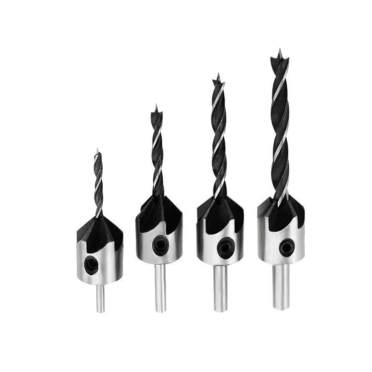 HSS Brad Points Countersink Twist Drill Bits