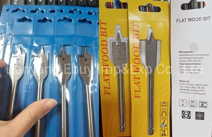 Titanium Coated Hex Shank Spade Bits Flat Boring Bit Wood Drill Bit 10/12/16/18/20/25mm