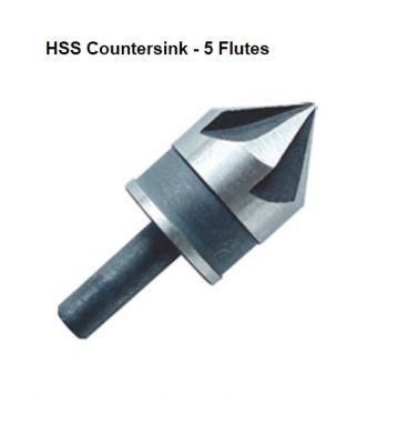 DIN335c HSS Countersink with 5 Flutes (SED-CSD5)