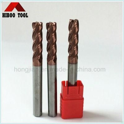 Tungsten Carbide Long Shank Corner Raduis End Mill