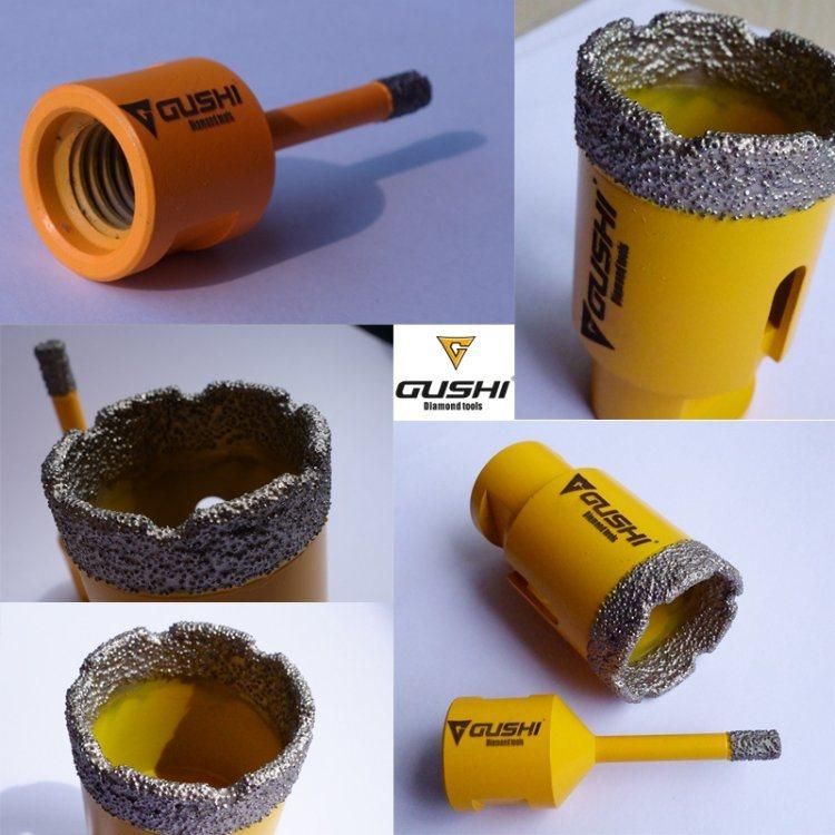 Brazed Vacuum Core Drill Bits for Porcelain & Glass