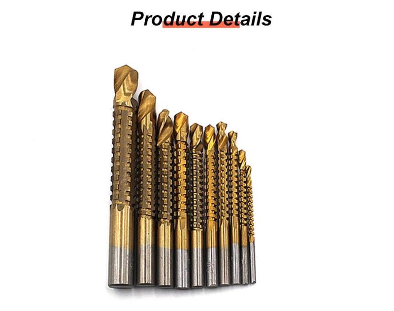 Z-Lion 3-13mm 10PCS Spiral Groove Serrated Wood Working Sharp Tool Drill Bit