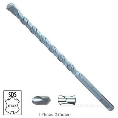 SDS Max Hammer Drill Bits 4 Flute 2 Cutter