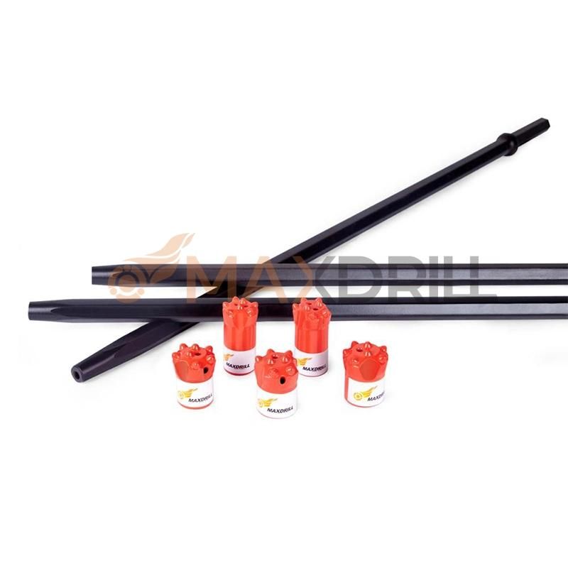 Maxdrill 11° Taper Drill Rod 800mm for Quarry