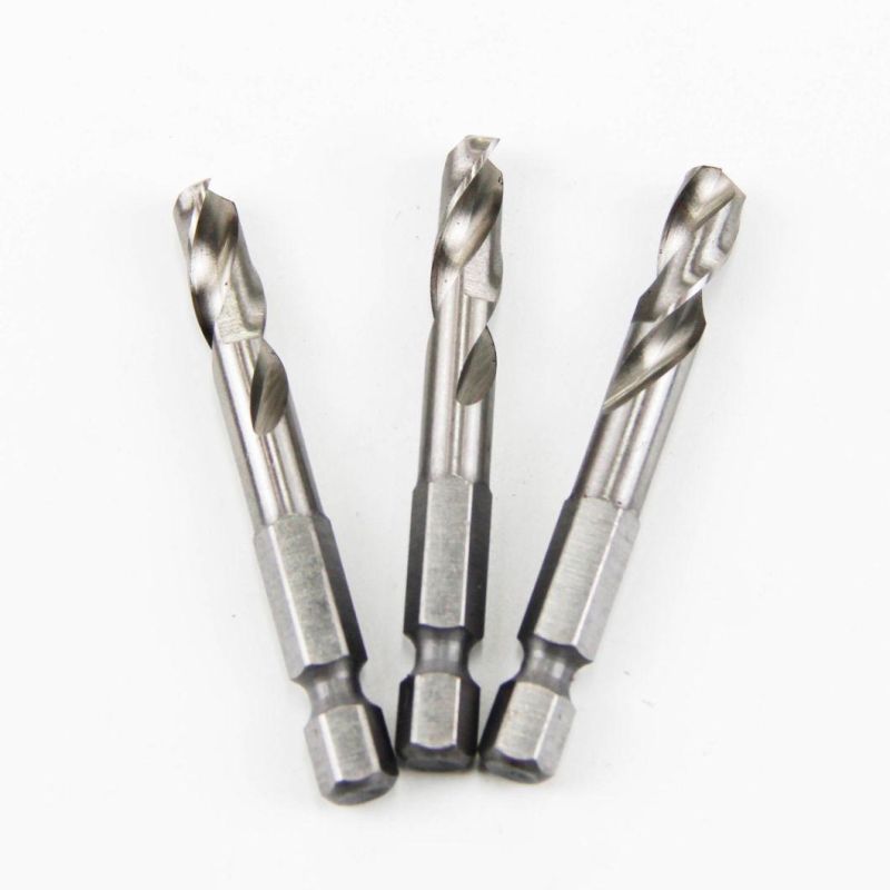 Goldmoon High Quality HSS Twist Short Drill for Metal with Hex Shank