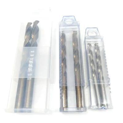 High Quality Rose Box Packing DIN338 Jobber Length Twist Brocas M35 HSS Cobalt Drill Bit for Stainless Steel Metal Hardened Steel Drilling