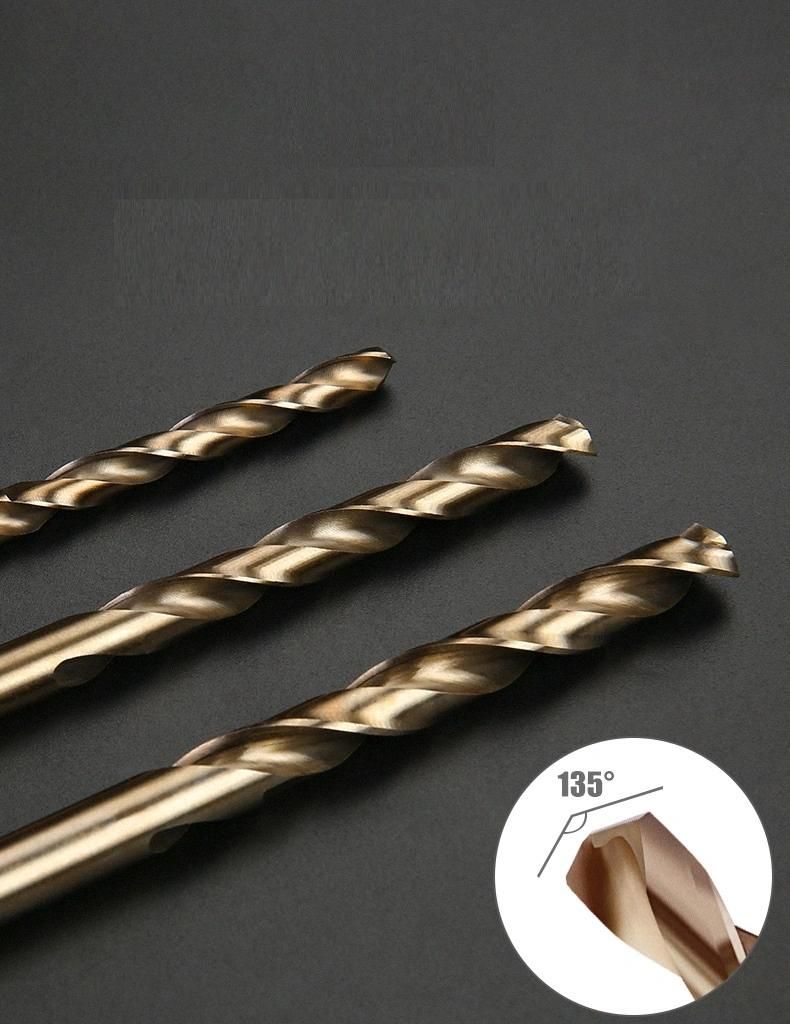 DIN338 Jobber Length Drills Standard M35 HSS Cobalt Left Hand Twist Drill for Metal Drilling (SED-HTL35)