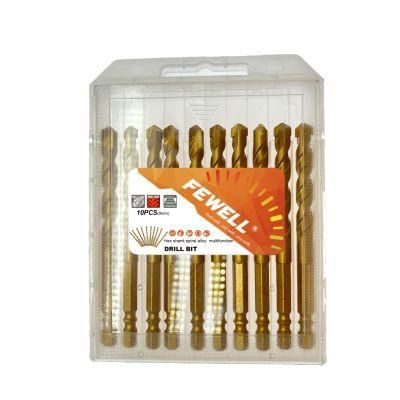 8mm Premium Grade Hex Shank Twist Alloy Multifunction Drill Bit