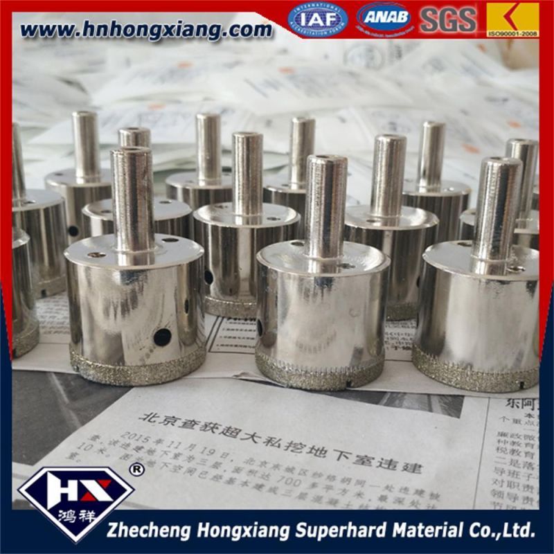 Coated Bit Electroplated Diamond Core Drill Bit for Drill Glass