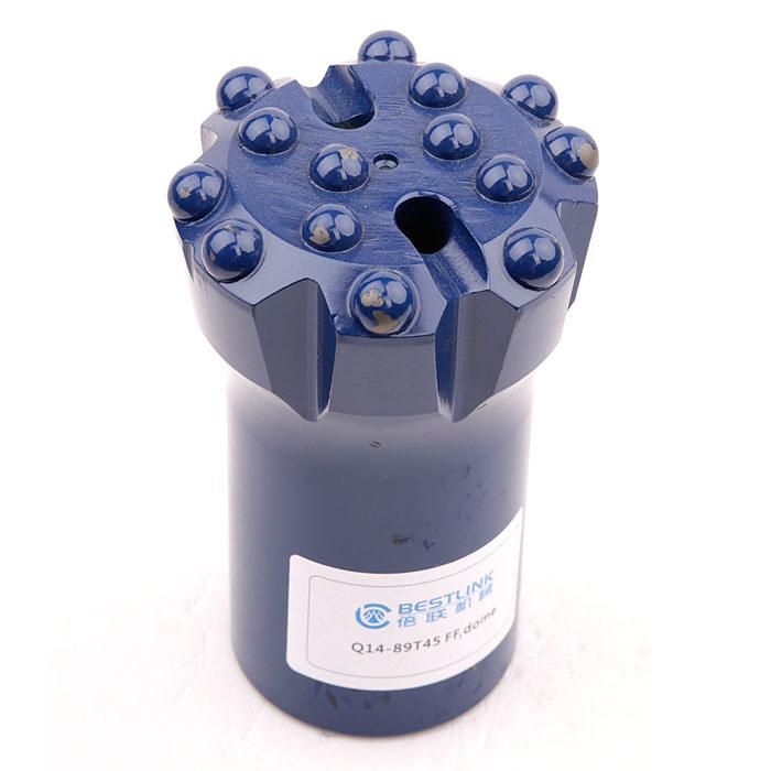 Efficient Thread Button Bit for Drilling Holes