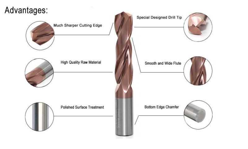 Solid Carbide Twist Drill Bit for Steel Machining