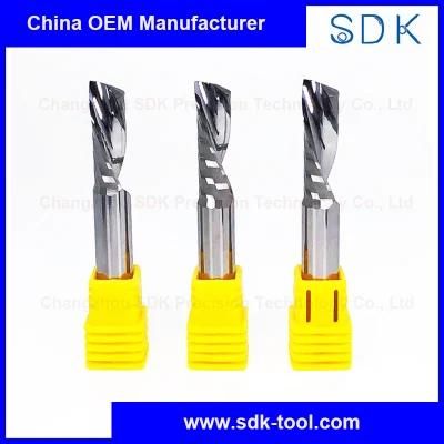 Tungsten Carbide Polishing Down Cut Single Flute End Mill with Good Chip Removal for Wood
