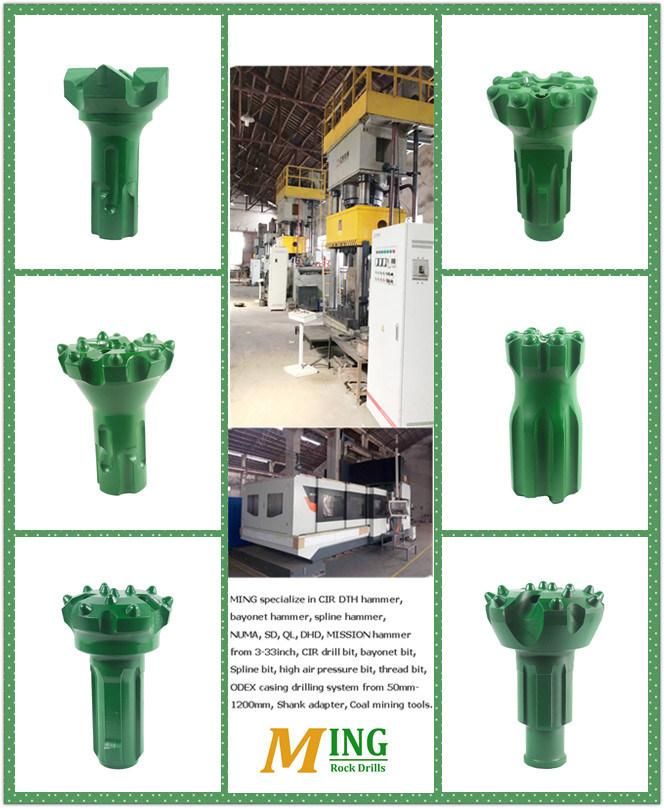 Down The Hole R32, R25, T38, T45, T51, Gt60 Retract Thread Drilling Button Bit for Top Hammer Drilling Bench & Long Hole Drilling