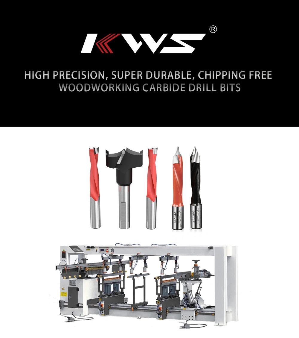 Kws Dowel Drills for Through Hole on Wood and Wood Composites MDF Chipboard CNC Drill for Woodworking