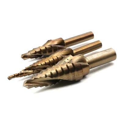 Spiral Groove Step Drill Bits Cheap High Quality Tools HSS Wood Metal Drilling