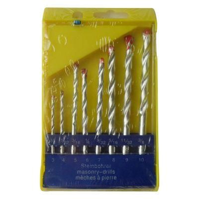 8PCS Drills Set Masonry Twist Drill Bits Set in Plastic Box (SED-MD-S8)