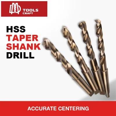 HSS Taper Shank Twist Drills Bits with White Color