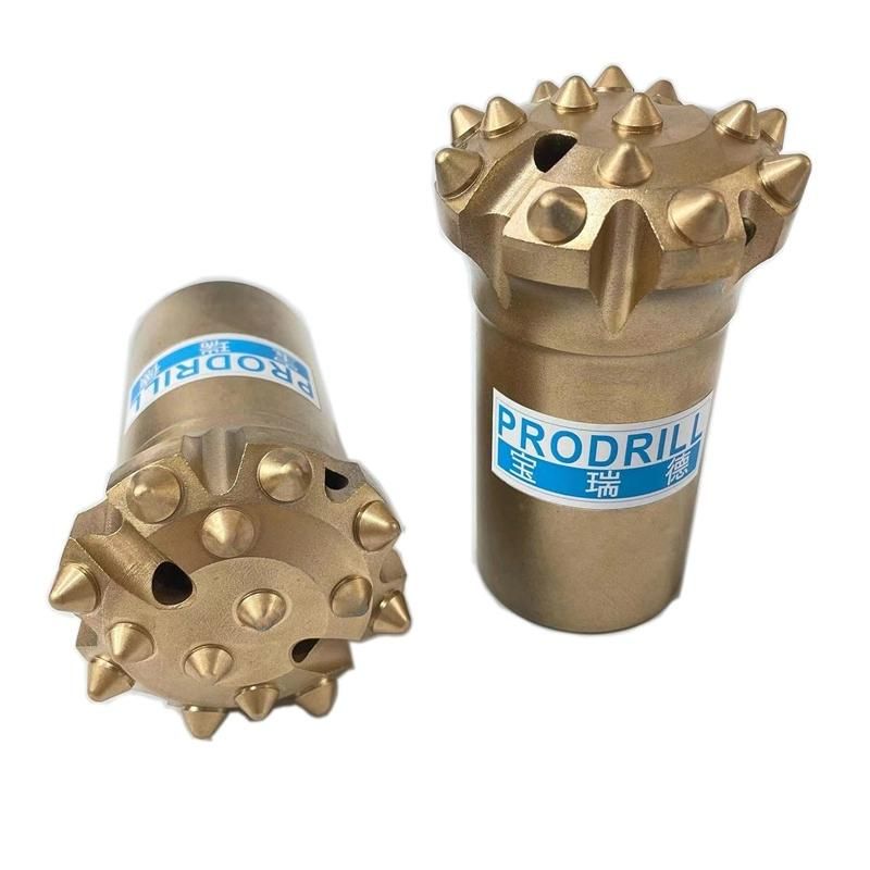 T38 76 Thread Drill Button Bit for Mining