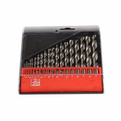 19PCS High Efficiency DIN340 High Speed Steel HSS Drill Bit for Metal Drilling