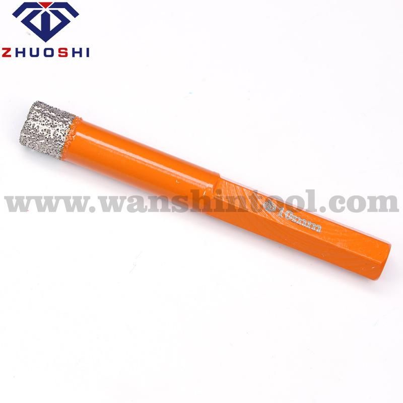 Premium Quality Vacuum Brazed Hex Drill Bit Porcelain Tile Bit