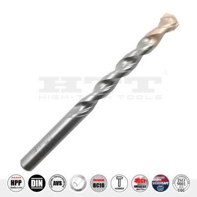 Pgm German Quality 2cutter Masonry Drill Bit Cylindrical Shank for Concrete Stone Brick Cement Drilling