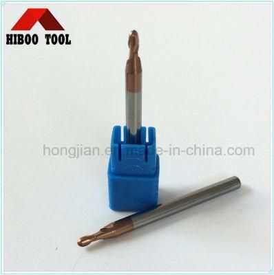 2flutes Carbide Long Shank Ball Nose Milling Cutter