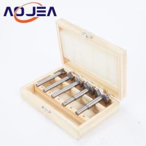 5PCS Tct Forstner Bit Set Wood Drill Bit Kit with Wooden Box