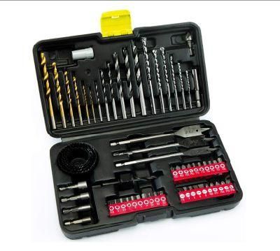 63PCS Drill and Drive Bit Set with Titanium Drill Bit for Metal Wood and Plastic in Storage Case